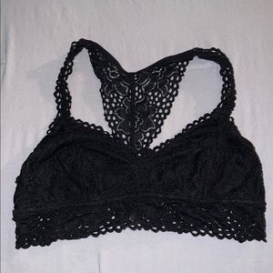 Aerie RacerBack Black Bralette SIZE L